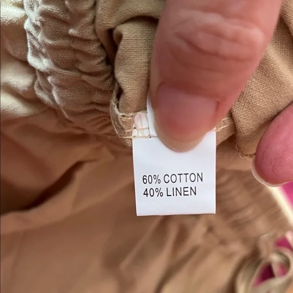 2 new Amazon Burgundy and Tan Drawstring Pants - Picture 3 of 16